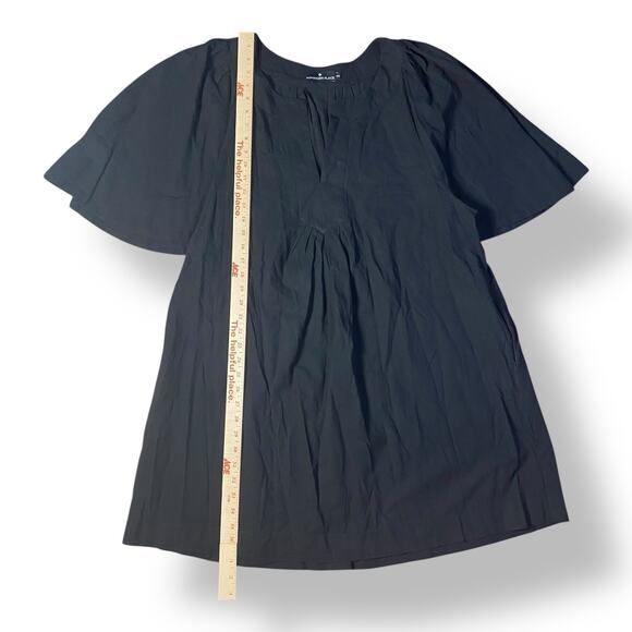 Tuckernuck Pomander‎ Place Black Finley Flutter Sleeve Dres Size XXXL Preppy - Picture 4 of 9